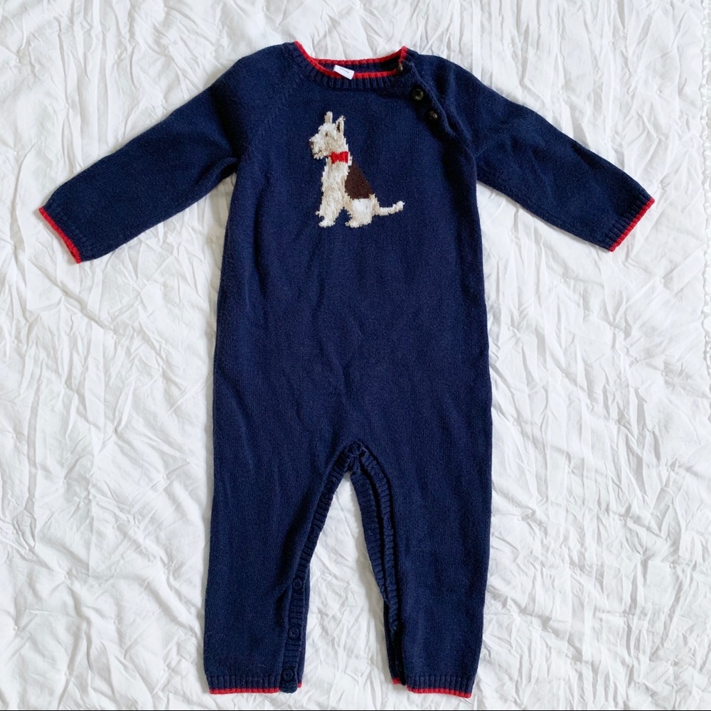 GUC Janie & Jack Sweater Romper Size 12-18 months